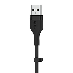 Гибкий USB-кабель Belkin BOOST↑CHARGE, 1 м USB 2.0 USB A USB C Черный