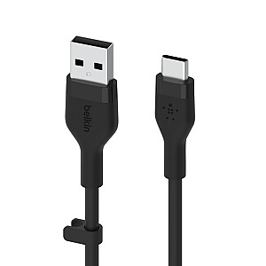 Гибкий USB-кабель Belkin BOOST↑CHARGE, 2 м USB 2.0 USB A USB C Черный
