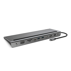Док-станция/репликатор портов Belkin INC004BTSGY для ноутбука Проводной USB 3.2 Gen 1 (3.1 Gen 1) Type-C Черный, Серый