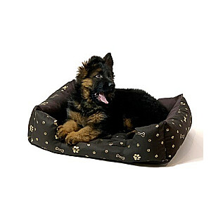 GO GIFT Лежак для собаки L - коричневый - 65x45x15 см
