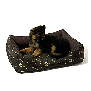 GO GIFT Лежанка для собаки XL - коричневый - 75x55x15 см
