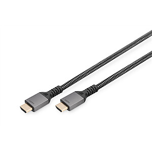 „Digitus 8K PREMIUM HDMI 2.1“ jungties kabelis DB-330200-010-S juodas, HDMI į HDMI, 1 m