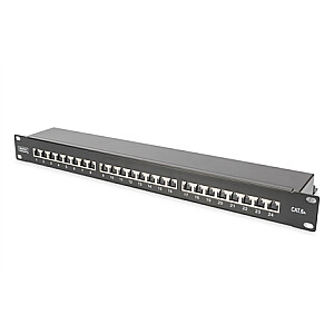 „Digitus CAT 6A Patch Panel“, RJ45, 8P8C, RJ45 ekranavimas (alavuota bronza)