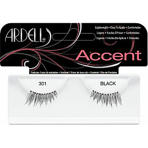 Dirbtinės blakstienos Ardell Accent Lashes 301 black 2 vnt.