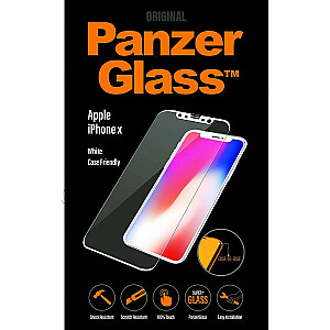 Glass Panzer Glass grūdintas Apple iPhone X / XS / 11 Pro baltas