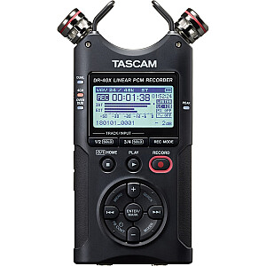 Tascam DR-40X - nešiojamas skaitmeninis įrašymo įrenginys su USB sąsaja, 2 stereo įrašai