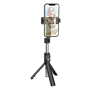 Borofone Selfie Stick BY7 Magic Mirror bluetooth su trikoju ir nuotolinio valdymo pulteliu juoda
