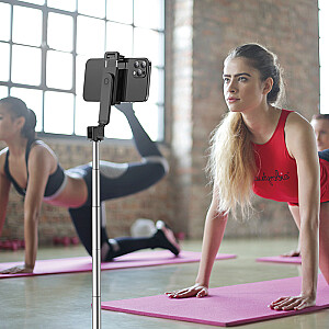 Borofone Selfie Stick BY7 Magic Mirror bluetooth su trikoju ir nuotolinio valdymo pulteliu juoda