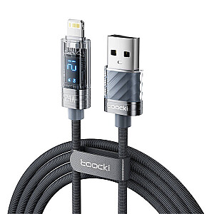Зарядный кабель Toocki A-L, 1 м, 12 Вт (серый)