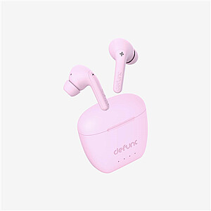 Defunc True Audio ausinės, įdedamos į ausis, belaidės, rožinės spalvos