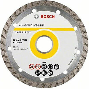 Deimantinis diskas Bosch 125mm TURBO ECO (B2608615037)