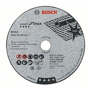 Bosch Expert pjovimo diskas skirtas Inox 76x1x10mm 5 vnt (2.608.601.520)