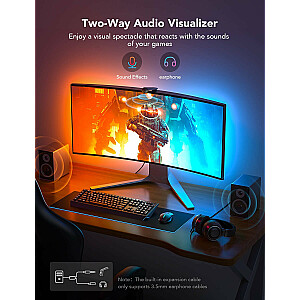 Govee H604B Dreamview G1 Gaming RGBIC Monitora Apgaismojums Bluetooth / Wi-Fi / 24"-32"