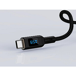 AUKEY CB-MCC102 USB-C Power Delivery PD 100 Вт 5 А Светодиод 1,8 м Нейлон Черный