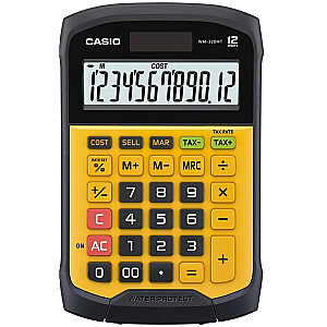 ОФИСНЫЙ КАЛЬКУЛЯТОР CASIO ВОДОЗАЩИЩЕННЫЙ WM-320MT-S, 12-значный дисплей, съемная клавиатура.