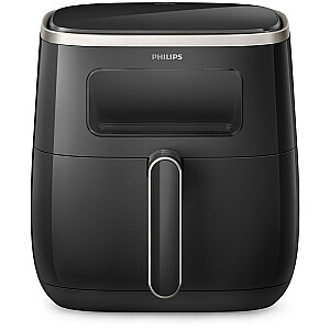 „Philips“ 3000 serijos gruzdintuvė HD9257/80 dviguba 5,6 l laisvai pastatoma 1700 W juoda gruzdintuvė