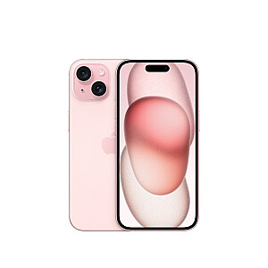 Apple iPhone 15 15,5 cm (6,1 colio) su dviem SIM kortelėmis iOS 17 5G USB Type-C 256 GB Pink