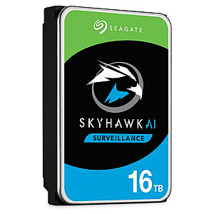 Seagate Surveillance SkyHawk AI 3,5 colių 16 TB Serial ATA III kietasis diskas