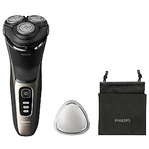 Vyriška barzdaskutė Philips S3242/12 Rotacinis skustuvas Trimmer Black, Gold