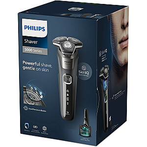 Philips SHAVER Series 5000 S5887/50 Elektrinis skustuvas sausam ir šlapiam valymui su 3 priedais