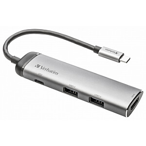 Многопортовый концентратор Verbatim USB-C USB 3.0 HDMI