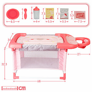 Lova lėlėms 32 cm 3 in1 CB46533