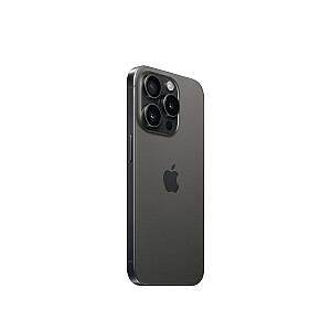 Apple iPhone 15 Pro, 15,5 cm (6,1 colio), dvi SIM kortelės, iOS 17, 5G, USB Type-C, 256 GB, titanas, juodas