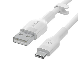Belkin BOOST↑CHARGE Lankstus USB kabelis, 2 m, USB 2.0 USB C, baltas