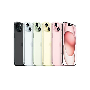 Apple iPhone 15 Plus 17 cm (6,7 colio) Dviejų SIM kortelių iOS 17 5G USB Type-C 128 GB Juoda