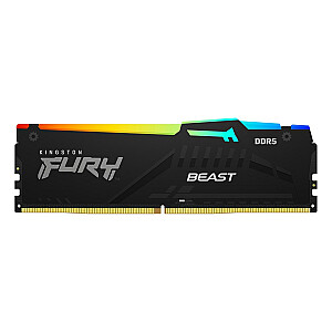 Kingston Technology FURY Beast RGB 8GB 1 x 8GB DDR5 6000MHz atminties modulis
