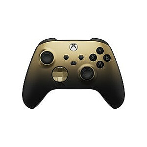 „Microsoft Xbox Gold Shadow Special Edition“ juodas, auksinis „Bluetooth“ / USB žaidimų pultelis, analoginis / skaitmeninis „Android“, kompiuteris, „Xbox Series S“, „Xbox Series X“, „iOS“