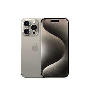 Apple iPhone 15 Pro, 15,5 cm (6,1 colio), dvi SIM kortelės, iOS 17, 5G, USB Type-C, 512 GB, titano