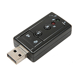 Goodbuy USB garso plokštė | 7.1 | Reguliuojamas tūris | Mikrofonas