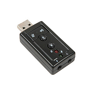Goodbuy USB garso plokštė | 7.1 | Reguliuojamas tūris | Mikrofonas