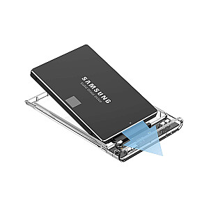 Fusion 2,5" išorinis HDD korpusas SATA III | USB 3.0 skaidrus