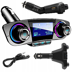 Goodbuy UFO automobilinis fm siųstuvas 2.1A | usb blykstė | sd | bluetooth 5.0 juoda