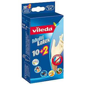 Vileda Multi Latex 10+2 S/M pirštinės 1 vnt. 86221