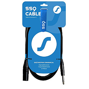 SSQ JSXM10 SS-1462 stereo lizdo kabelis – XLR, 3 kontaktų kištukas, 10 m, juodas