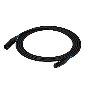 SSQ DMX5 SS-1841 XLR kištukinis-XLR moteriškas kabelis, 5 m, juodas
