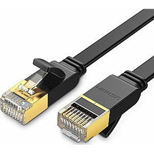 Ugreen UGREEN NW106 plokščias Ethernet tinklo kabelis RJ45, Cat.7, STP, 2m (juodas)