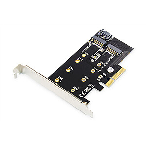 „Digitus M.2 NGFF“ / „NVMe SSD PCI Express 3.0“ (x4) papildoma kortelė DS-33170