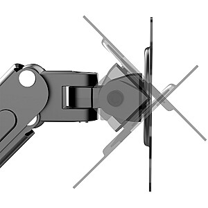 Крепление для монитора Maclean 2, газовая пружина, 13"-27", 7 кг, черный, MC-861N