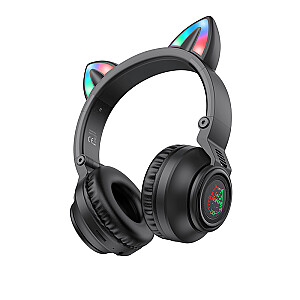 Borofone BO18 Cat Ear bluetooth ausinės juodos
