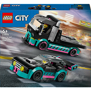 LEGO City lenktyninis automobilis ir vilkikas (60406)