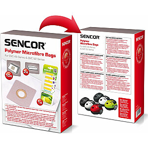 Сумка для пылесоса Sencor BAGS for SVC 45/52 (10 шт) + SCENT (5 шт)