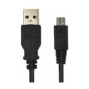 Kabelis Brackton Micro USB штекер - USB-A штекер 1,8 м черный