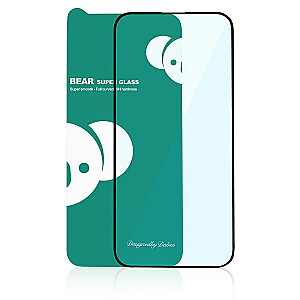 Reals Bear Super Hard stiklo ekrano apsauga, skirta Apple iPhone 12 | 12 Pro juoda