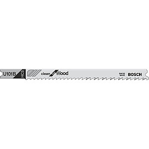 Полотно для лобзика Bosch Clean for Wood 100 мм U 101 B 3 шт. 2608630565