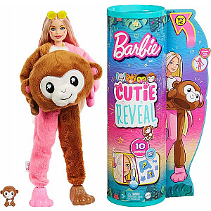 Barbie Doll Mattel Cutie Reveal Monkey Doll Series Jungle Series HKR01