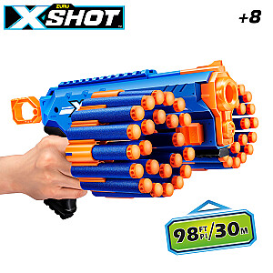 Pistoletas su 24 smūgiais. kulkos, nuotolis iki 30 metrų X-Shot Insanity Manic ZURU 8 g+ CB47145